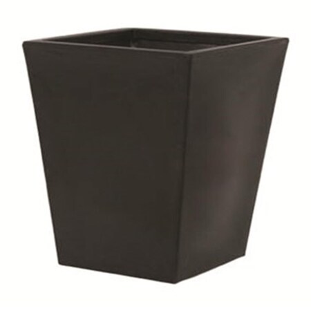 Gardencontrol 22 in. Cosmopolitan Square Planter - Black GA2773103